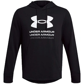 Bluza męska Under Armour UA Rival Terry Graphic Hoodie czarna 1386047 001 Bluza męska Under Armour UA Rival Terry Graphic Hoodie czarna 1386047 001