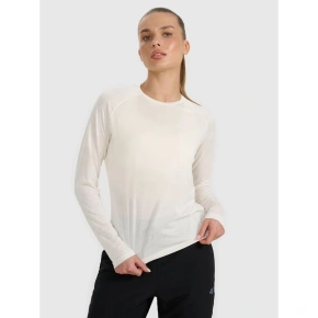 Longsleeve do biegania w terenie szybkoschnący damski 4F 4FWAW25TFLOF415-11S Longsleeve do biegania w terenie szybkoschnący damski 4F 4FWAW25TFLOF415-11S