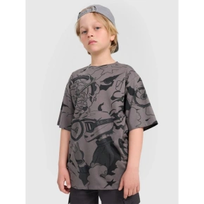 T-shirt oversize z nadrukiem chłopięcy 4F 4FJRAW25TTSHM3063-90A T-shirt oversize z nadrukiem chłopięcy 4F 4FJRAW25TTSHM3063-90A