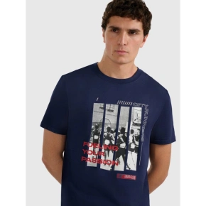 T-shirt regular z nadrukiem męski 4F 4FRAW25TTSHM3364-31S T-shirt regular z nadrukiem męski 4F 4FRAW25TTSHM3364-31S