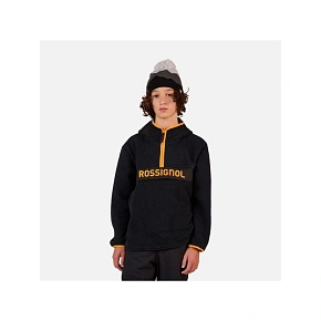 Bluza dziecięca ROSSIGNOL JR All Track Anorak Fleece czarna Bluza dziecięca ROSSIGNOL JR All Track Anorak Fleece czarna