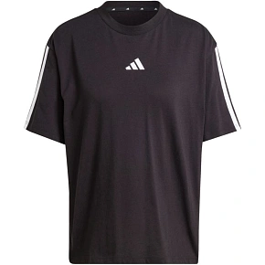 Koszulka damska adidas Essentials 3-Stripes Boyfriend czarna JC5960 Koszulka damska adidas Essentials 3-Stripes Boyfriend czarna JC5960