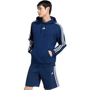 Bluza męska adidas Essentials 3-Stripes French Terry Hoodie granatowa KY4203 pánské Bluza męska adidas Essentials 3-Stripes French Terry Hoodie granatowa KY4203 pánské