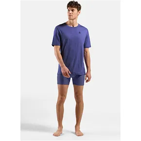 Koszulka męska Odlo BL TOP crew neck s/s MERINO 160 niebieska Koszulka męska Odlo BL TOP crew neck s/s MERINO 160 niebieska