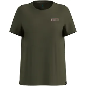 Koszulka z krótkim rękawem damska ODLO T-shirt crew neck s/s COTTON BLEND UNLIMITED zielona Koszulka z krótkim rękawem damska ODLO T-shirt crew neck s/s COTTON BLEND UNLIMITED zielona