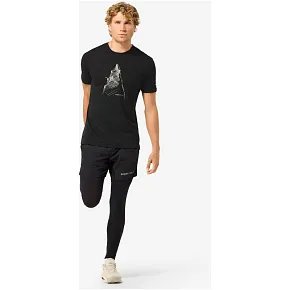 Koszulka z krótkim rękawem męska SUPER.NATURAL M ASCENDERS TEE czarna Koszulka z krótkim rękawem męska SUPER.NATURAL M ASCENDERS TEE czarna