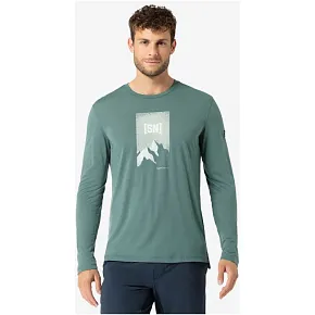 Koszulka z długim rękawem męska SUPER.NATURAL M 2 Pitch LS zielona pánské Koszulka z długim rękawem męska SUPER.NATURAL M 2 Pitch LS zielona pánské