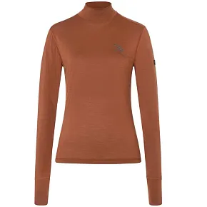 Koszulka termoaktywna z długim rękawem i półgolfem damska SUPER.NATURAL W Tundra 175 Turtleneck Flear brązowa Koszulka termoaktywna z długim rękawem i półgolfem damska SUPER.NATURAL W Tundra 175 Turtleneck Flear brązowa