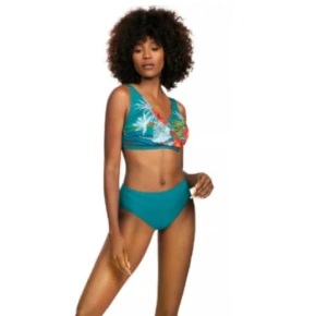 Damski dwuczęściowy strój kąpielowy Bali 8 S690BL8-2 Zielony w kwiaty - Self