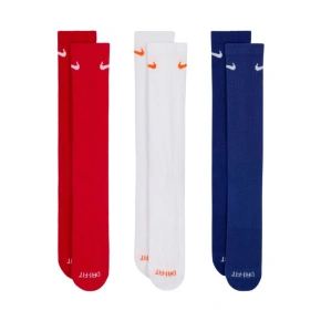 Skarpety Nike Everyday Plus Cushioned 3 pary czerwone, białe, granatowe SX6888 996