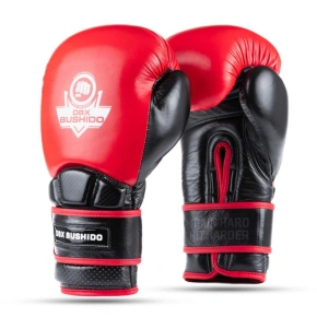 Rękawice bokserskie ze skóry naturalnej Warrior RED
