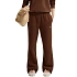 Spodnie damskie Nike Studio Fleece Medium Weigh brązowe IM8078 259 dámské