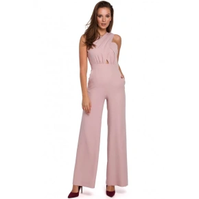 Kombinezon damski K029 pudrowy róż - Makover