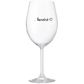 ...KONEČNĚ - čirá sklenice na víno 350 ml