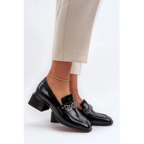 Dámské polobotky na podpatku MR38-960 Černá - D§A