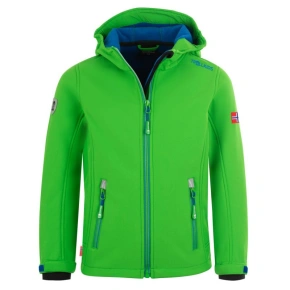 Kurtka softshellowa dziecięca TrollKids Kids Trollfjord Jacket bright green/med blue wiatroodporna zielona (161-304) Kurtka softshellowa dziecięca TrollKids Kids Trollfjord Jacket bright green/med blue wiatroodporna zielona (161-304)