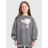 Bluza dresowa oversize nierozpinana bez kaptura dziewczęca 4F 4FJRAW25TSWSF2438-22S