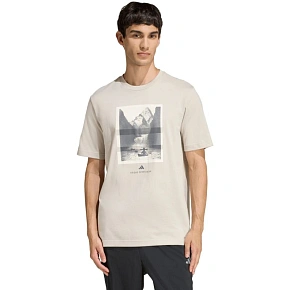Koszulka męska adidas Outdoor Kayaking Graphic beżowa KB2541 pánské