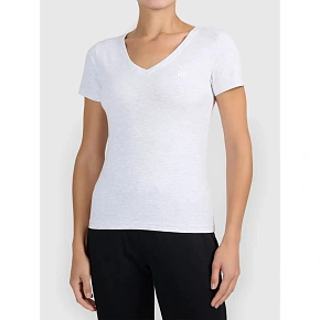 T-shirt basic z dekoltem typu serek damski 4F 4FWMM00TTSHF3307-27M T-shirt basic z dekoltem typu serek damski 4F 4FWMM00TTSHF3307-27M