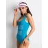 Damski jednoczęściowy strój kąpielowy z napisem 32107 - Royal Blue - FPrice