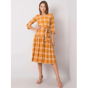 Sukienka damska 508074.39P ciemnożółty - Lakerta