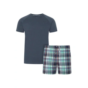 Piżama męska 500204 B90 tm. niebieski z powozem - dżokej