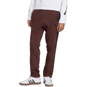 Spodnie męskie adidas Essentials 3-Stripes Fleece brązowe JX0713