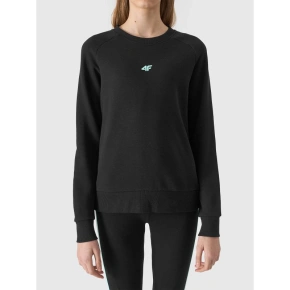 Bluza z bawełną organiczną nierozpinana bez kaptura dziewczęca 4F Junior Bluza z bawełną organiczną nierozpinana bez kaptura dziewczęca 4F Junior