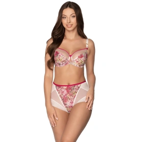 Damskie majtki w kwiaty GFP 1179 Giulia Ecru - Gaia