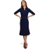 Sukienka damska z paskiem S231 granatowa - Stylove