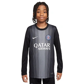 Nike PSG Goalkeeper Stadium Kids Shirt 2025/26 Black HJ5267 010