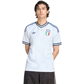 Koszulka męska adidas Italy 26 Away Jersey biało-niebieska KC8704 pánské