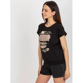 T-shirt damski RV BZ 8953.41P czarny - FPrice