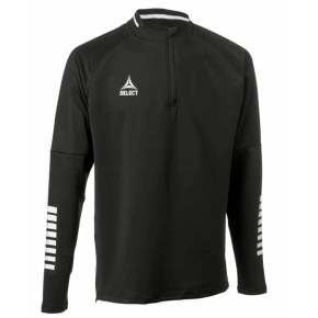Bluza piłkarska treningowa rozpinana 1/2 SELECT Monaco v 24 czarna