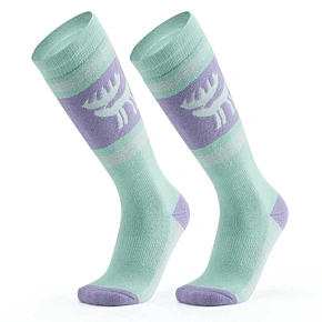 Skarpetki narciarskie Qunature 037202 rozmiar 43-48 (L/XL) - fioletowo-zielone Skarpetki narciarskie Qunature 037202 rozmiar 43-48 (L/XL) - fioletowo-zielone
