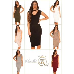 Seksowna dzianinowa sukienka 9037 - KouCla