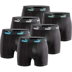 Bokserki majtki męskie Puma 6-Pack czarne wygodne bawełna