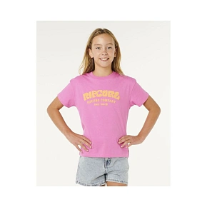 Koszulka dziewczęca RIP CURL Surf Puff Relaxed Tee- Girl różowa Koszulka dziewczęca RIP CURL Surf Puff Relaxed Tee- Girl różowa