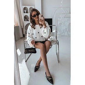 Lakované baleríny KL2913 Palenna černá - Sweet Shoes