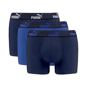 Puma bokserki majtki męskie Boxershorts 3PAK niebieskie granatowe Puma bokserki majtki męskie Boxershorts 3PAK niebieskie granatowe