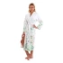 Szlafrok damski z kołnierzem JULIA 2151 0001 Biały w kwiaty - Vestis