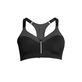 Stanik treningowy CASALL Front Zip Sports Bra szary Stanik treningowy CASALL Front Zip Sports Bra szary