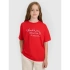 T-shirt regular z nadrukiem dziewczęcy 4F 4FJRAW25TTSHF3188-62S