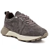 Skórzane sneakersy na platformie brązowe Kobbo FIO27-67048 dámské