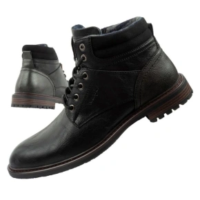 Wrangler George  buty męskie sztyblety trzewiki eleganckie modne czarne