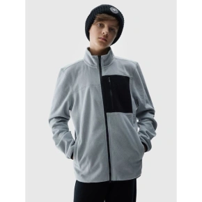 Polar regular ze stójką chłopięcy - szary 4F Junior