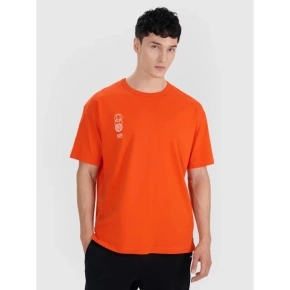 T-shirt oversize z nadrukiem męski 4F 4FRSS25TTSHM2652-70S pánské T-shirt oversize z nadrukiem męski 4F 4FRSS25TTSHM2652-70S pánské