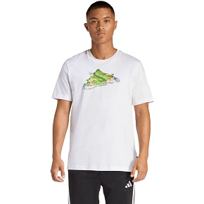 Koszulka męska adidas Novelty Mini biała JZ5037 pánské