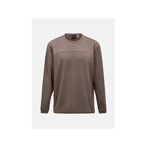 Bluza męska PEAK PERFORMANCE M Trail Polartec Power Grid Crew kolor brązowy pánské Bluza męska PEAK PERFORMANCE M Trail Polartec Power Grid Crew kolor brązowy pánské