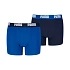 Bokserki dla dzieci Puma Everyday Basic 2 pak niebieskie, granatowe 938971 06